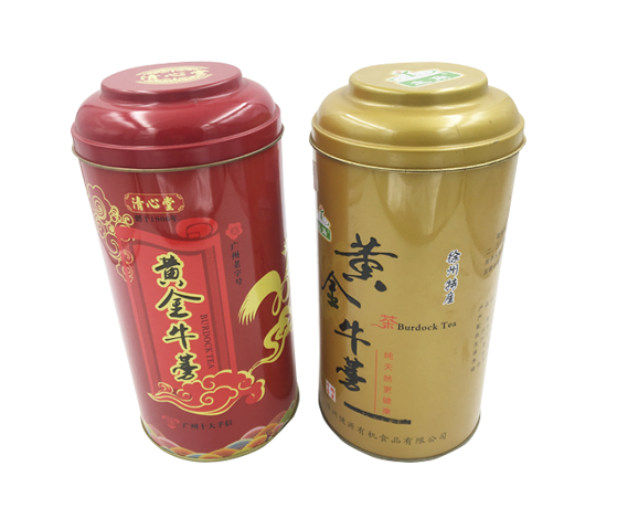 广东茶叶圆形铁罐