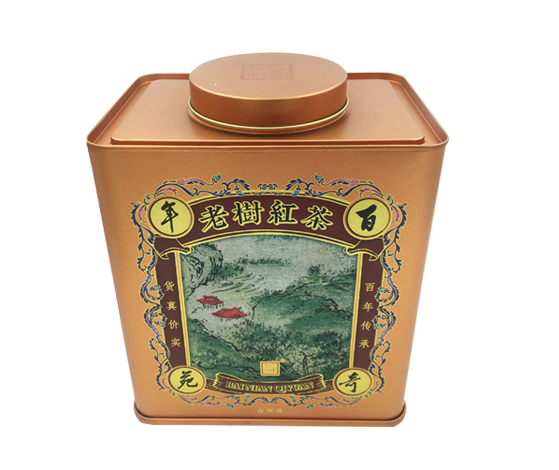 贵州方形茶叶铁罐